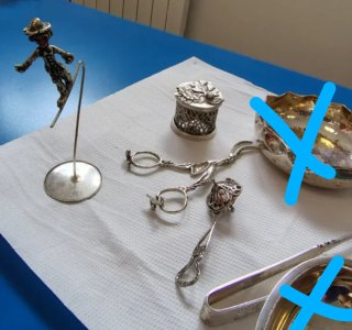 Oggetti vintage in argento