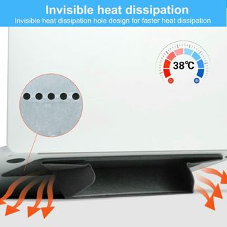 Soporte Refrigerante Ajustable para Portátil 16" Negro