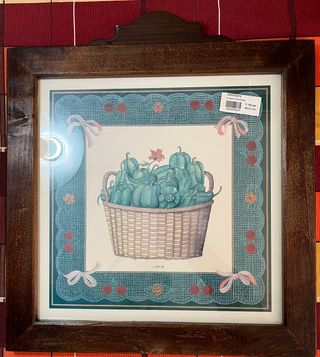 Cuadro Cocina Pimiento Lamuyo Verde 41x41 (46) cm