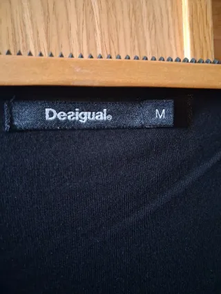 Blusa Desigual M Negra Estampada