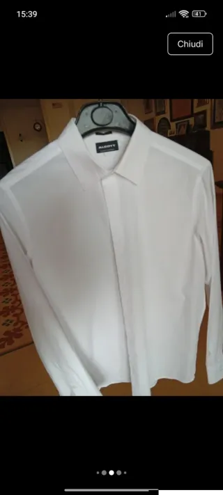 Camicie semi-nuove, bianche uomo e donna