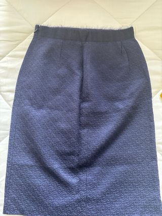 Falda lápiz Carolina Herrera azul