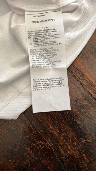 Polo EA7 Armani Uomo Bianco
