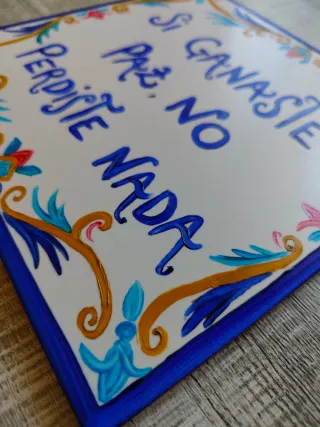 Azulejos pintados a mano   oleo y barnizados