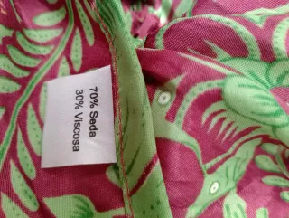 Vestido seda boho hippie t/ única