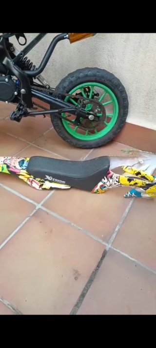 Minimoto Motocross motor sobrealimentado 70cc