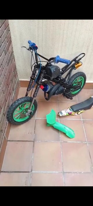 Minimoto Motocross motor sobrealimentado 70cc