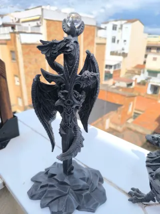Conjunto Escultura Dragones