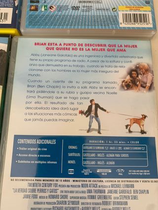 DVD comedias con Perros y Gatos 4unidades