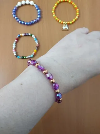 Lote 5 pulseras elásticas