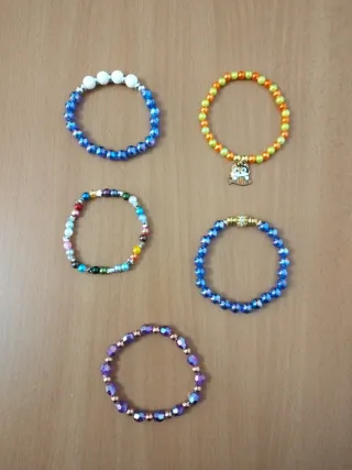 Lote 5 pulseras elásticas