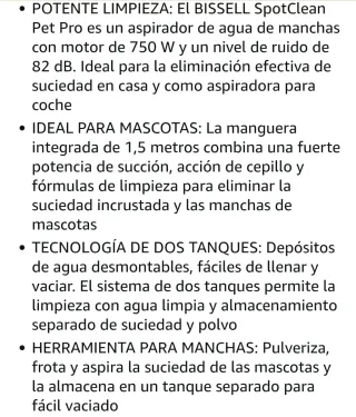 BISSELL SpotClean Pet Pro Limpiador tapiceria