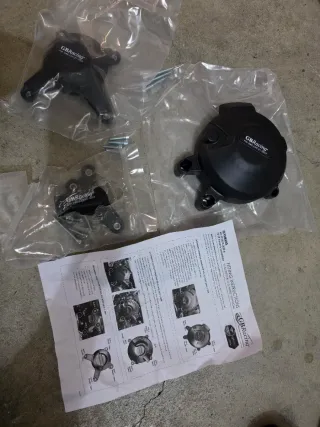 Tres Protectores motor GB Racing MT-09