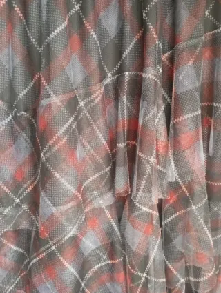 Falda tul cuadros talla única