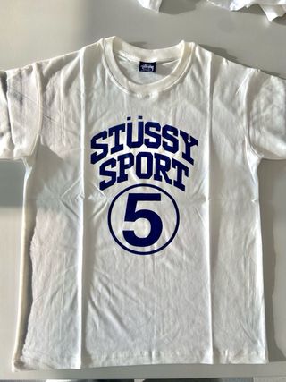 T-shirt Stussy Sport 5 Azul Branco