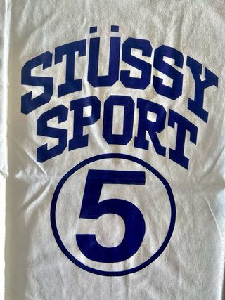 T-shirt Stussy Sport 5 Azul Branco
