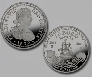 10 Euro España 2013 HOLEY DOLLAR envío gratis