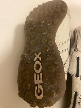 Zapatos Geox Blancos y Azules