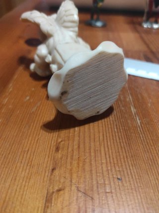 Angioletto in resina con mandolino
