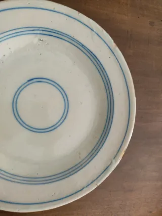 Fuentes Loza Manises Círculos 34.5 cm