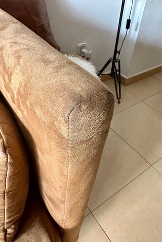 Sofá 3 plazas camel