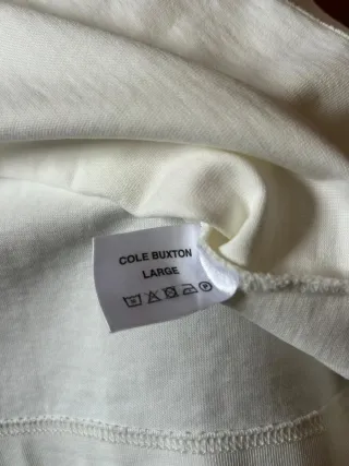 Camiseta Cole Buxton Blanca Talla L