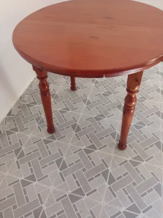Mesa de madera plegable