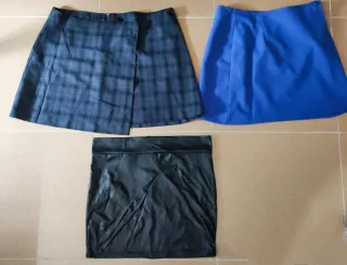 Set  minifaldas (Zara, Blanco y otra)