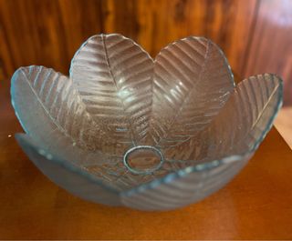 Bol decorativo flor cristal transparente