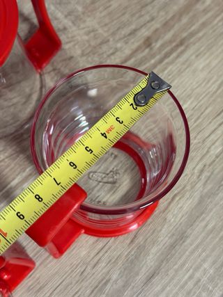 Tazas Duralex Yoplait Vasos Vidrio Rojo
