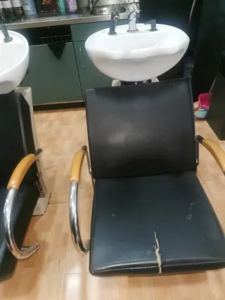 3 lavacabezas peluquería negro
