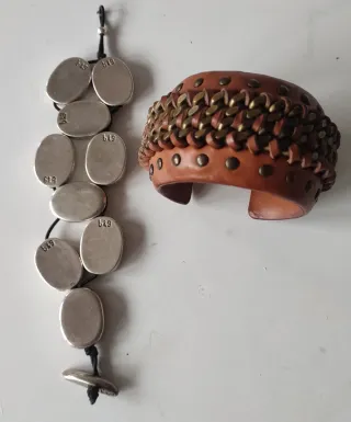 Pulseras Cuero y Metal