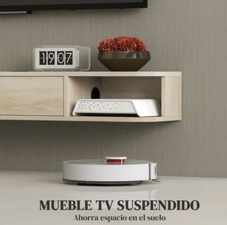 Mueble TV Flotante Cajón Madera Claro