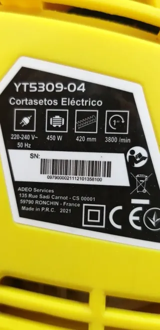 Cortasetos Eléctrico YTS309-04