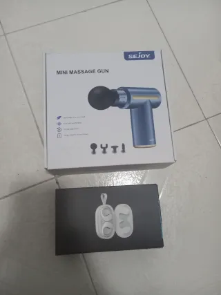 Mini masajeador SEJOY y auriculares inalámbricos