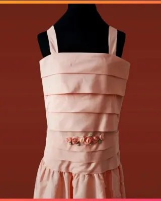 Abito cerimonia bambina rosa