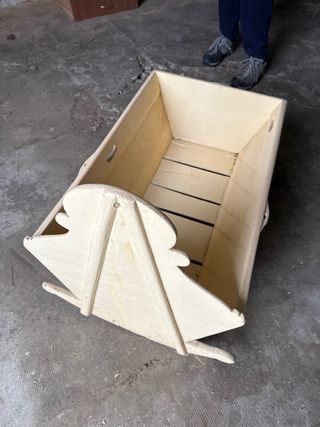 Moisés para bebé vintage pintado a mano