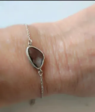 Pulseras Plata de Ley con Piedras Verdes
