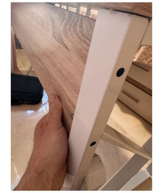 Escritorio 120x60cm con tabla inferior deslizable