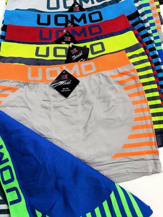 Lote 12 Calzoncillos Bóxer Hombre XL/XXL