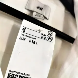 Lote Ropa Hombre H&M Camisa blanca+ 2 Camisetas Ta