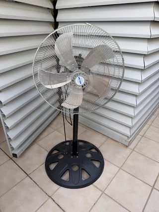 Ventilador AIR-COOL Negro/Plateado