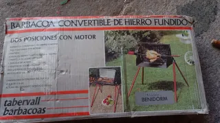 Barbacoa Hierro Fundido con Motor Rotatorio