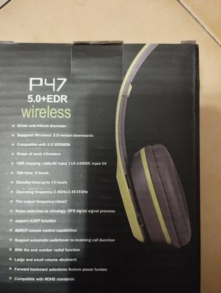 Cuffie Wireless P47