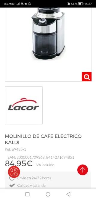 Molino Lacor Kaldi