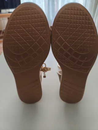 Sandalias doradas mujer talla 37