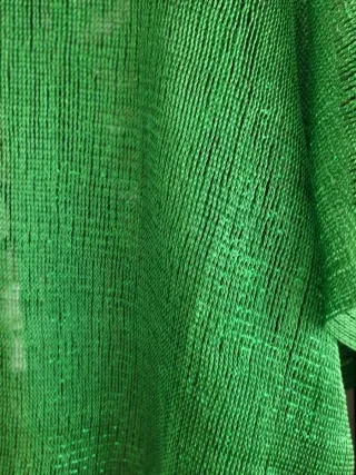 Kimono verde seda y viscosa