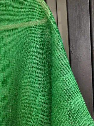 Kimono verde seda y viscosa