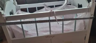 Conjunto Cuna y Armario Muñecas Marca Firenze