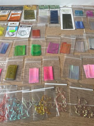 Lote material montaje perdigones pesca